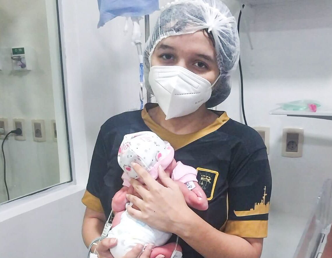 Diagnóstico precoz salva vida de recién nacida con gastrosquisis